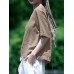 Solid Half Sleeve Crew Neck Casual Women Blouse